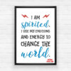 Empowering Wall Art Printable Pack - I Am Spirited!