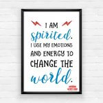 Empowering Wall Art Printable Pack - I Am Spirited!