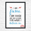 Empowering Wall Art Printable Pack - I Am Fierce!